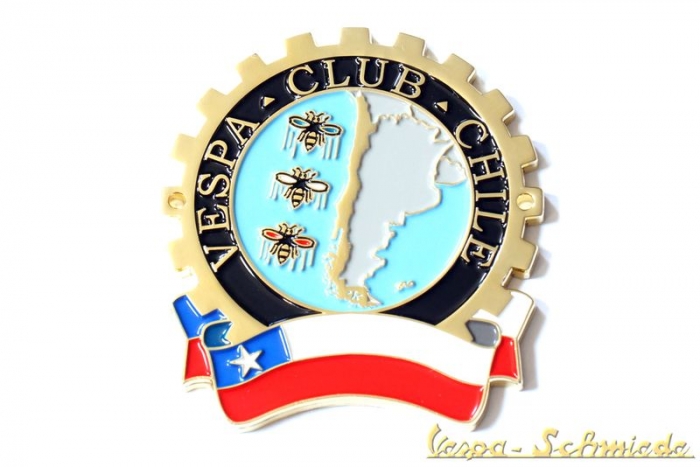 Plakette "Vespa Club Chile" - Limitiert 100 Stk. weltweit!